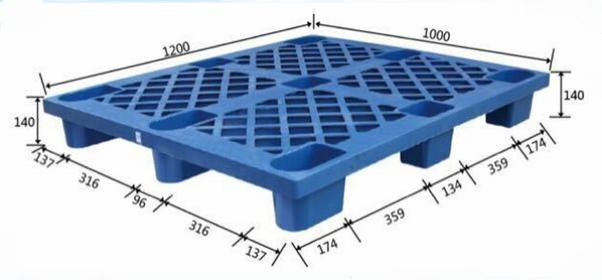 THWJ1210-A網(wǎng)格九角系列塑料托盤